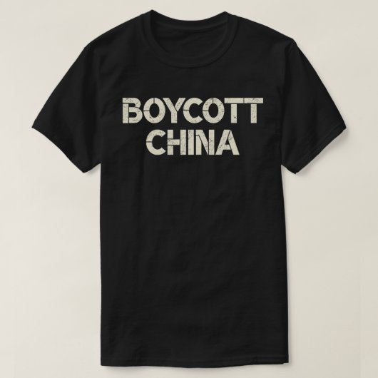 T-shirt Boycottez la Chine (Design devant)