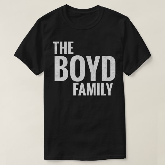 T-shirt Boyd Famille Boyd Nom Boyd Nom 1 (Design devant)