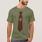 T-shirt Boyd Scottish Badge & Tartan Necktie (Devant)