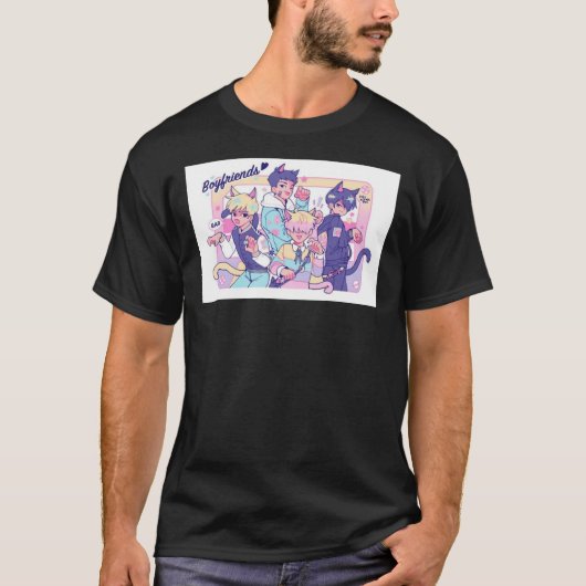 T-shirt Boyfriends Webtoon Catboys  (Devant)
