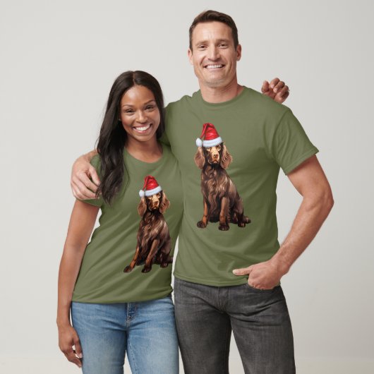 T-shirt Boykin Amoureux des chiens espagnol drôle Noël (Unisexe)