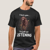T-shirt Boykin Spaniel Chien Je T'Entends Pas Écouter (Devant)