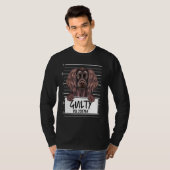 T-shirt Boykin Spaniel Mugshot Chien Coupable (Devant entier)