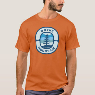 T-shirt Boyne Mountain Michigan MI Randonnée d'hiver Badg