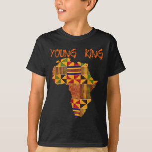 T-shirt Boys African Kente Imprimer Petits Enfants avec Ki