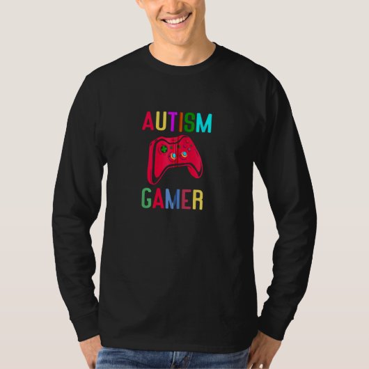 T-shirt Boys Autism Gamer Sensibilisation sur l'autisme Mo (Devant)