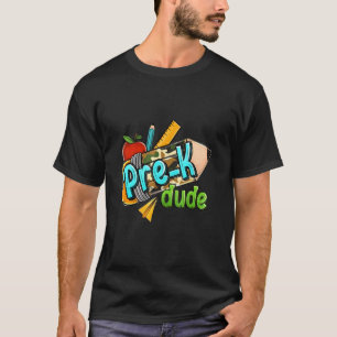 T-shirt Boys Crayon Camouflage Pré K Dude école de premier