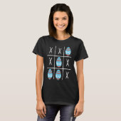 T-shirt Boys Easter Eggs Tic Tac Toe XO XO  2023 Easter (Devant entier)