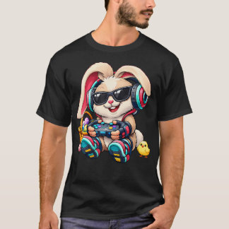 T-shirt Boys Easter Funny Video Games Bunny Happy Easter