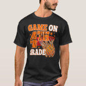 T-shirt Boys Game On 4th Grade Basketball Back To School T (Devant)
