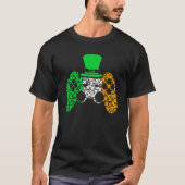 T-shirt Boys Gamer  Game Lucky Shamrock St Patricks Day Ir (Devant)