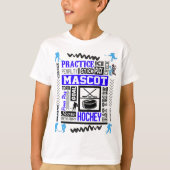 T-shirt Boys Hockey Terminologie en bleu (Devant)