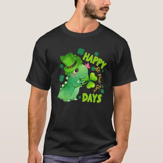 T-shirt Boys Jour de la Saint Patrick Dinosaur Dino Saurus (Devant)