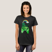 T-shirt Boys Kids Irish Video Game Controller St Patrick D (Devant entier)