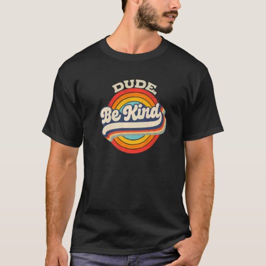 T-shirt Boys Kids retro Unity day no bullies Dude be kind (Devant)