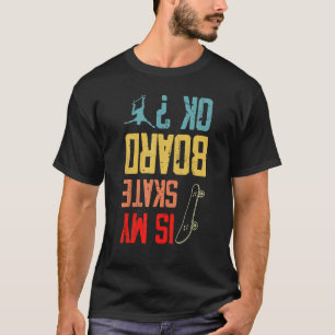 T-shirt Boys Retro Skateboard Vintage Est Ma Planche D'Acc