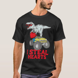 T-shirt Boys Saint-Valentin Enfants Dinosaure rex  Je vole
