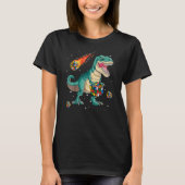T-shirt Boys T Rex Speed Cube Cube Math Puzzle Dinosaur (Devant)