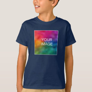 T-shirt Boys Tee - shirts Ajouter Image Texte Marine Modèl