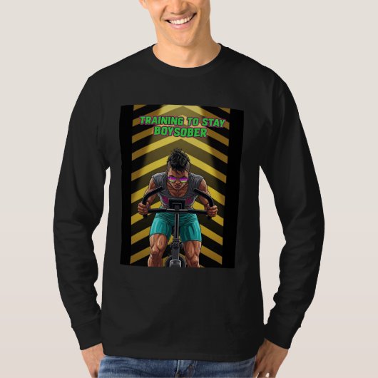 T-shirt BoySober Retro Fitness Design Boy Sober Aerobic Sp (Devant)