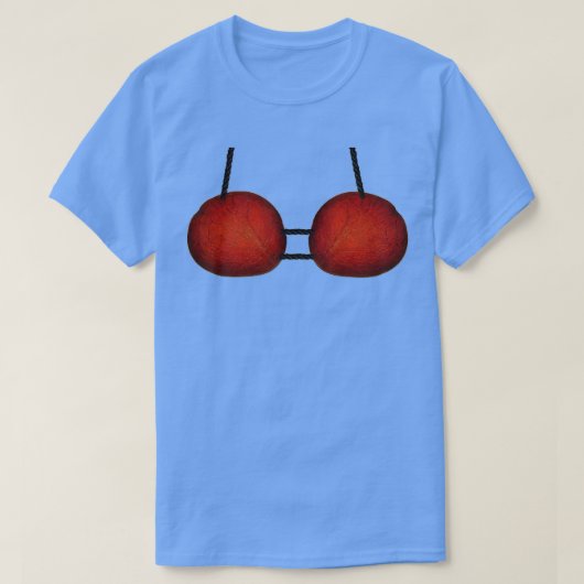 T-shirt Bra de noix de coco Funny Bikini hawaïen t (Design devant)