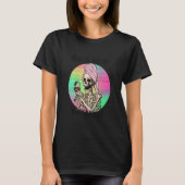 T-shirt Bra Hair Up Wine Pored Skeleton Maman (Devant)