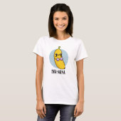 T-shirt Bra-nana Funny Banana Bra Pun (Devant entier)