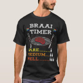 T-shirt Braai Timer African BBQ (Devant)
