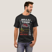 T-shirt Braai Timer Commander Pizza African BBQ Funny T-Sh (Devant entier)