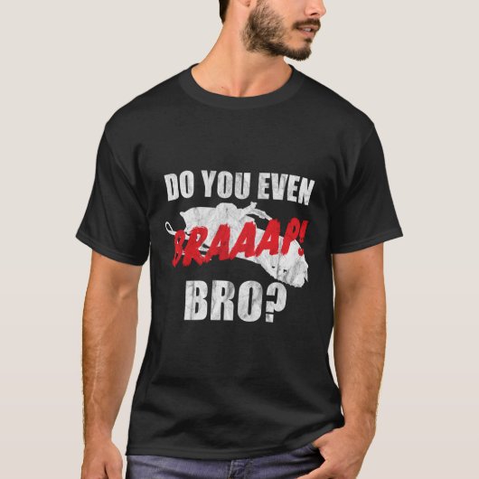 T-shirt Braap Snowmobile Est-ce que vous freinez Bro Ditch (Devant)