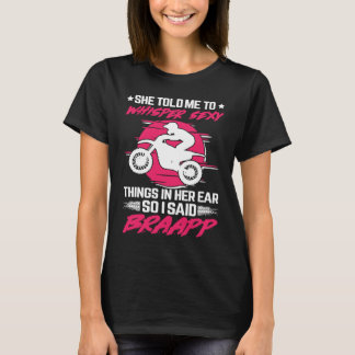 T-shirt Braapp moto cross dirt bike motocross 2 temps terr
