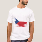 T-shirt Bracelet Drapeau tchèque (Devant)