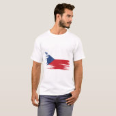 T-shirt Bracelet Drapeau tchèque (Devant entier)