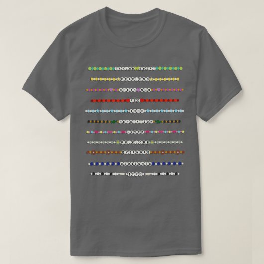 T-shirt Bracelets d'amitié (Design devant)