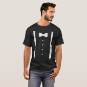 T-shirt Braces Bow Tie Dress Code Black Tie Party (Devant entier)