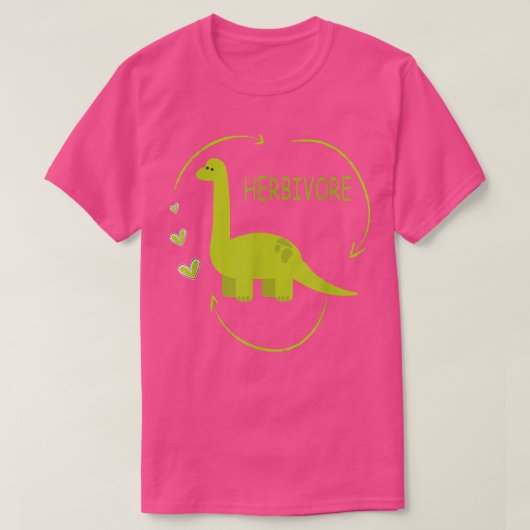 T-shirt Brachiosaure Dinosaur Funny Vegetarian  (Design devant)