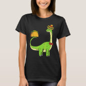 T-shirt Brachiosaurus Brontosaurus Taco Cinco De Mayo Mexi (Devant)