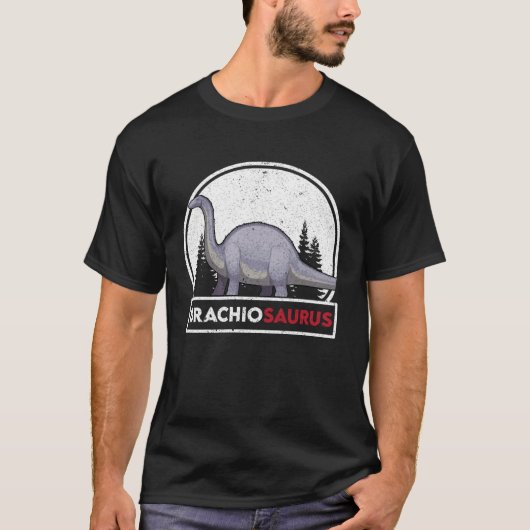 T-shirt Brachiosaurus Design Dinosaure préhistorique (Devant)