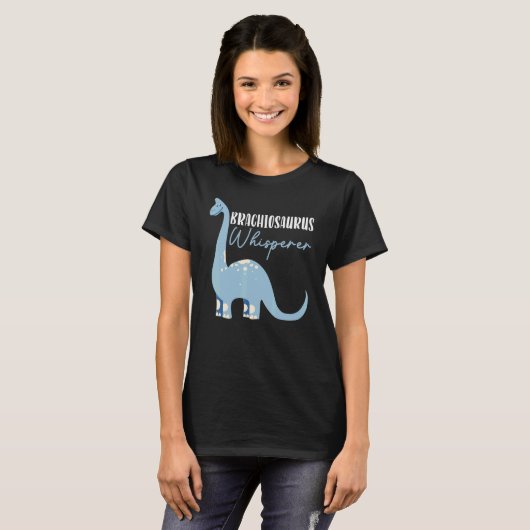 T-shirt Brachiousaurus Whisperer Dinosaur Future Paléontol (Devant entier)