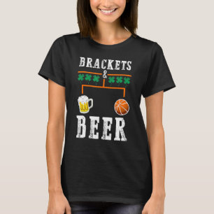 T-shirt Brackets Et La Marche De La Bière Basketball Colle
