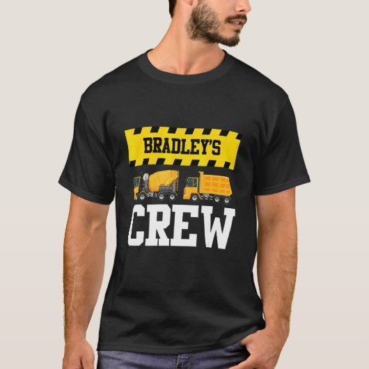 T-shirt Bradley Construction Crew Doublon Doublon Personna (Devant)
