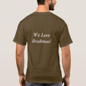 T-shirt Brahma :  Coq foncé (Dos)