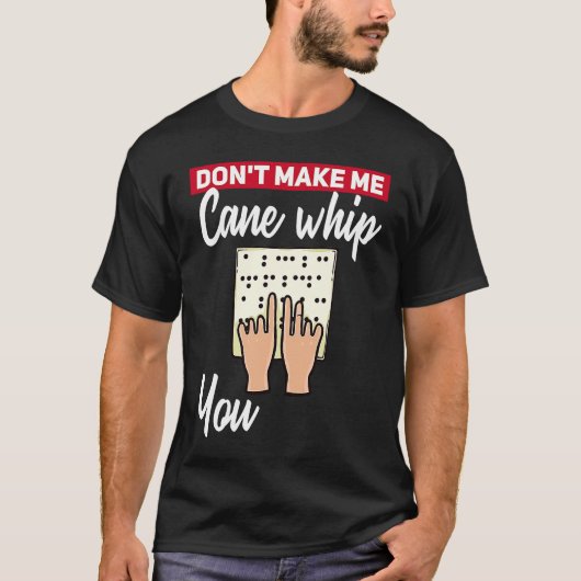 T-shirt Braille Blindness For Blind People (Devant)