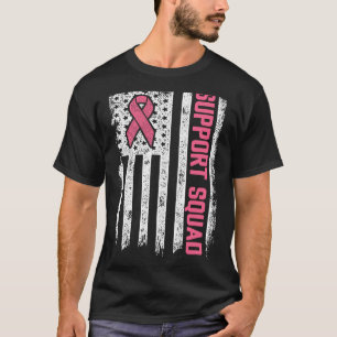 T-shirt Braille Cancer Shirts Support Squad Breast Cancer