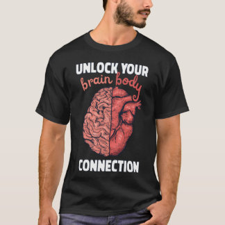 T-shirt Brain Body Connection Neuroplasticity Quote retro