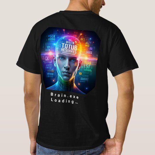 T-shirt Brain.exe Chargement… (Dos)