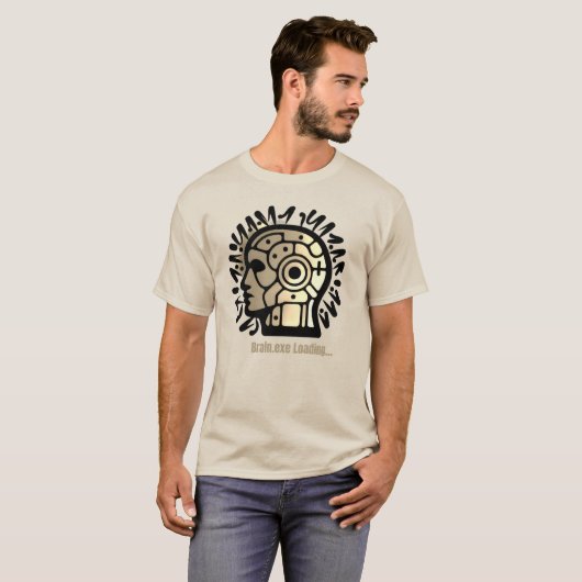 T-shirt Brain.exe Loading… (Devant entier)