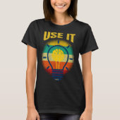 T-shirt Brain  USE IT   Tech Science Gamer Student Nerd (Devant)
