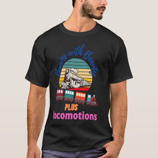 T-shirt Brains With Beauty plus Locomotion (Devant)