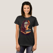 T-shirt Brainy Beauty A Nerdy Girl's Love for STEM and Lit (Devant entier)